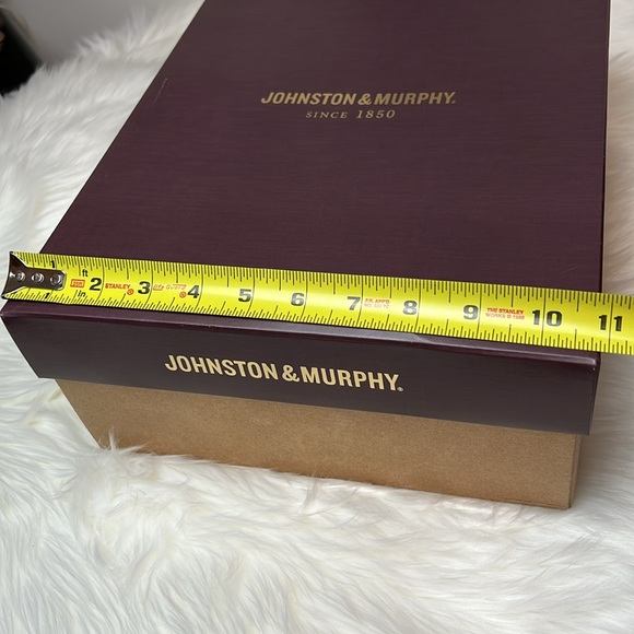 Johnston & Murphy Empty Shoe Boot Box Gift Box with Tissue Paper and Card - Picture 9 of 13